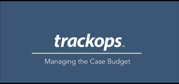 Managing your Case Budget